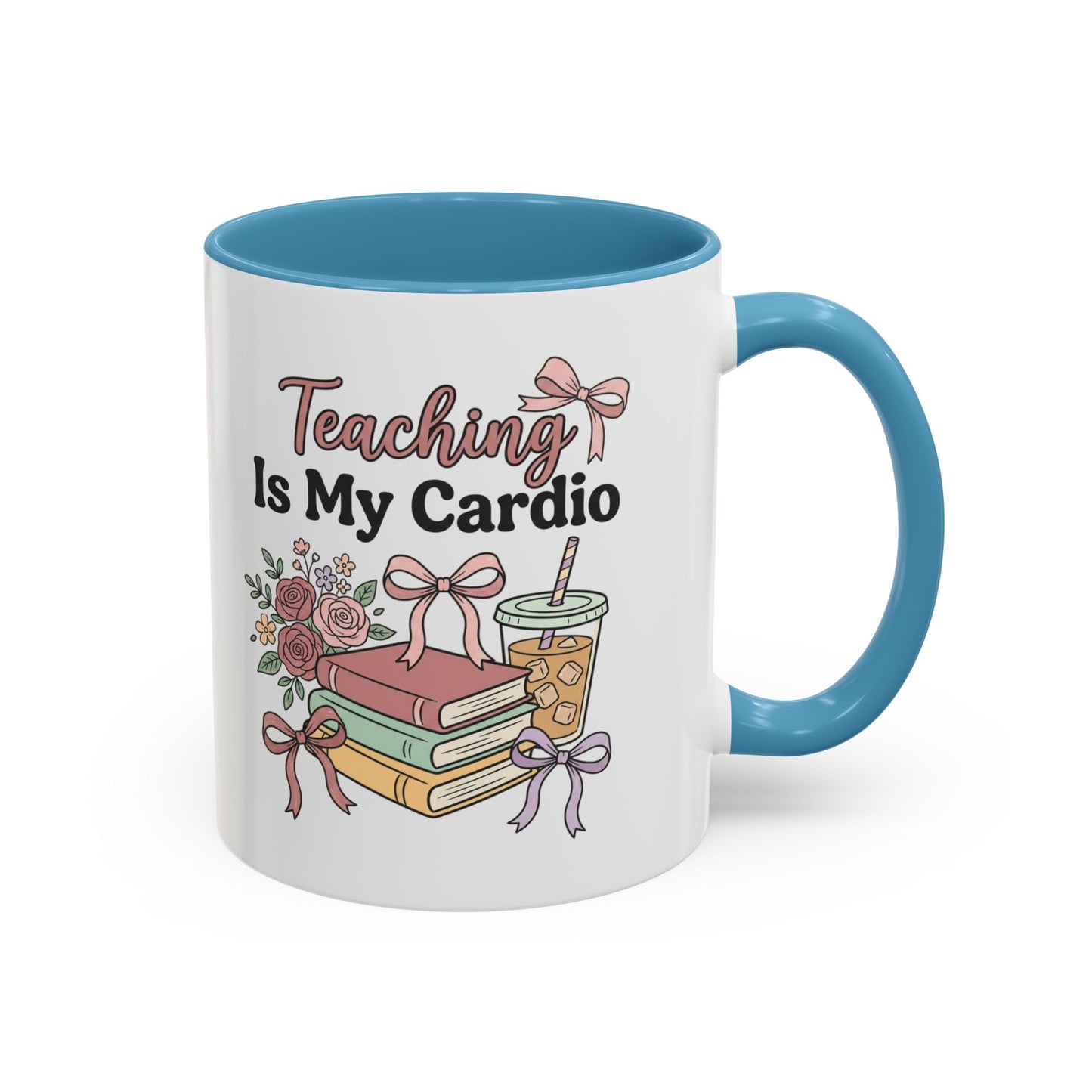 Teaching Is My Cardio Accent Coffee Mug – Cute Teacher Gift (11/15oz)