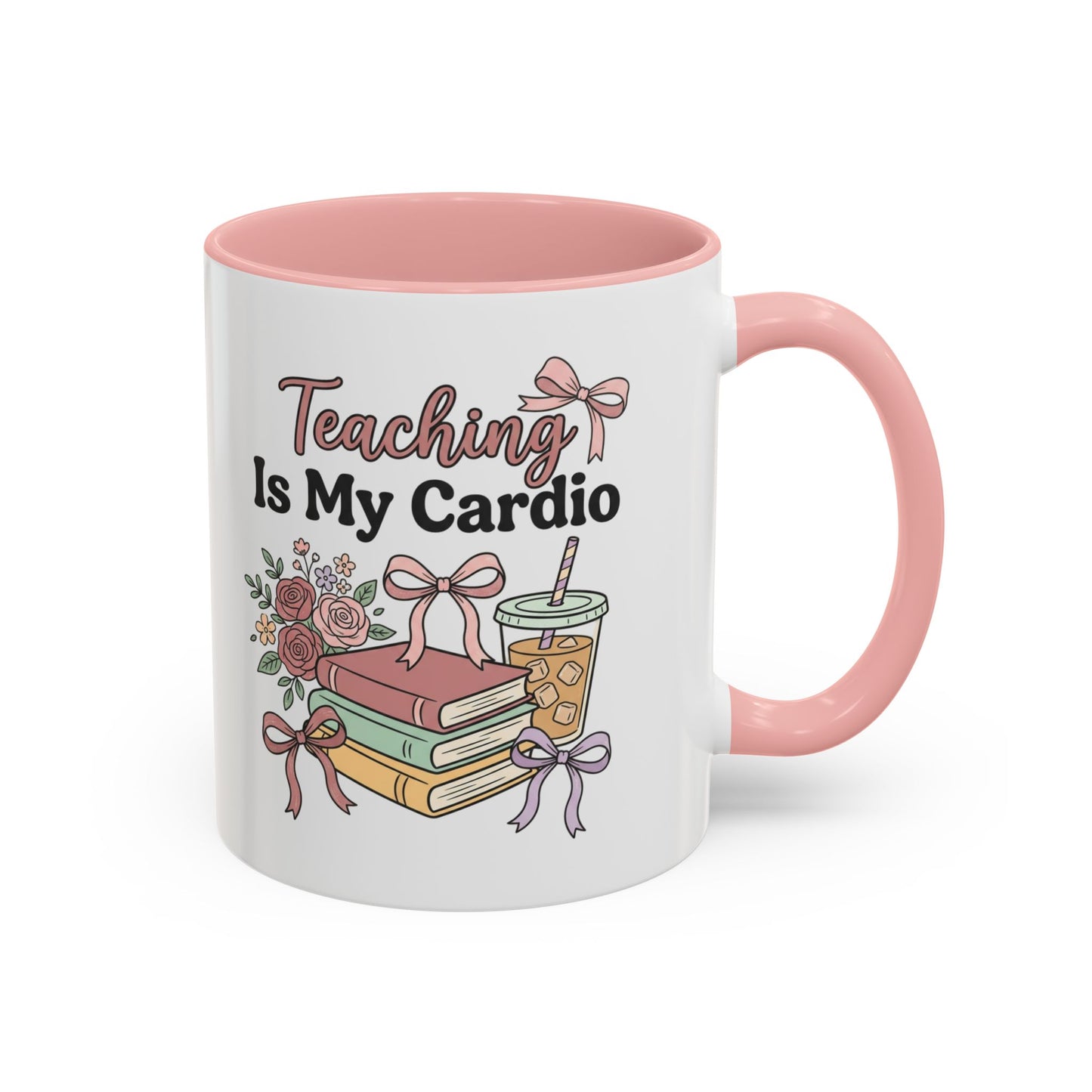 Teaching Is My Cardio Accent Coffee Mug – Cute Teacher Gift (11/15oz)