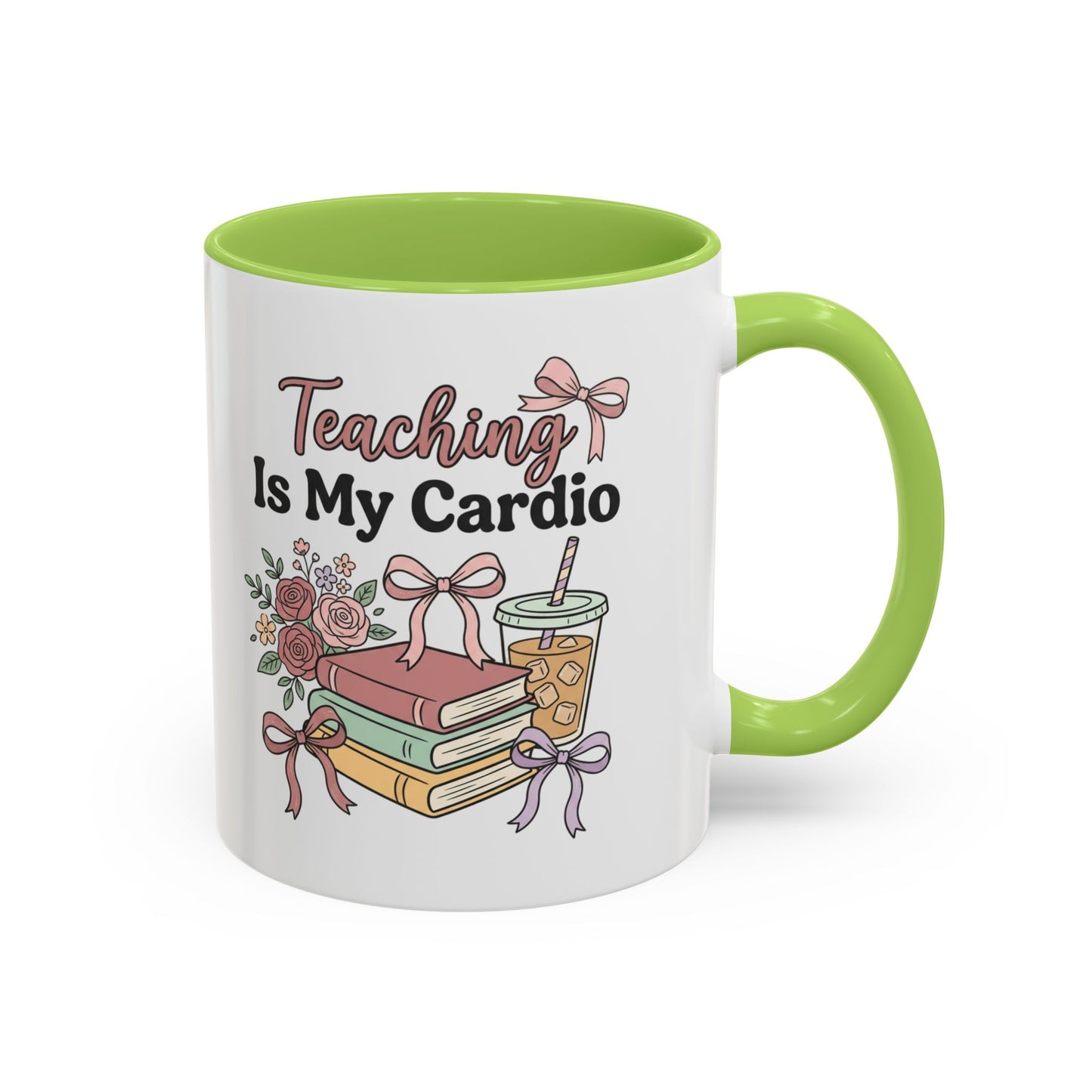 Teaching Is My Cardio Accent Coffee Mug – Cute Teacher Gift (11/15oz)