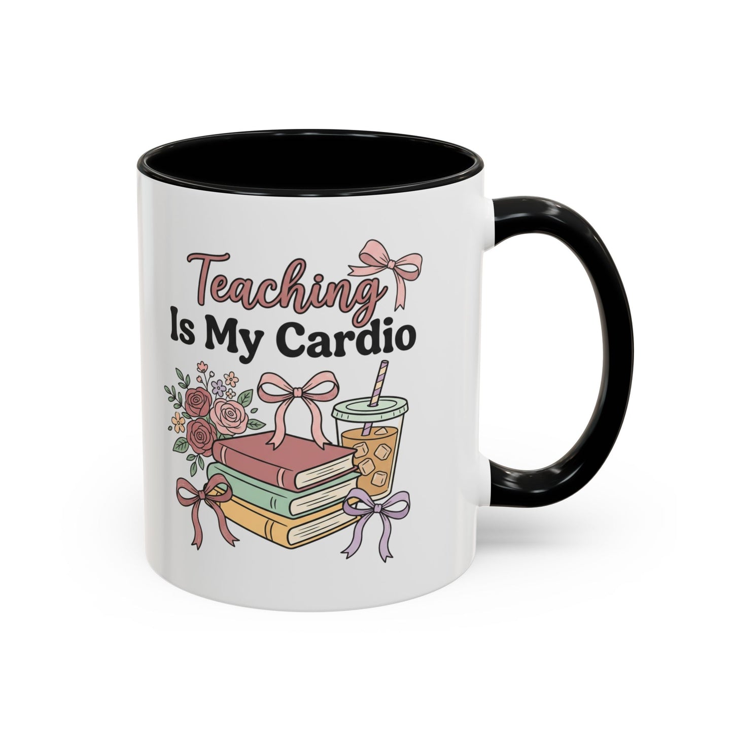 Teaching Is My Cardio Accent Coffee Mug – Cute Teacher Gift (11/15oz)