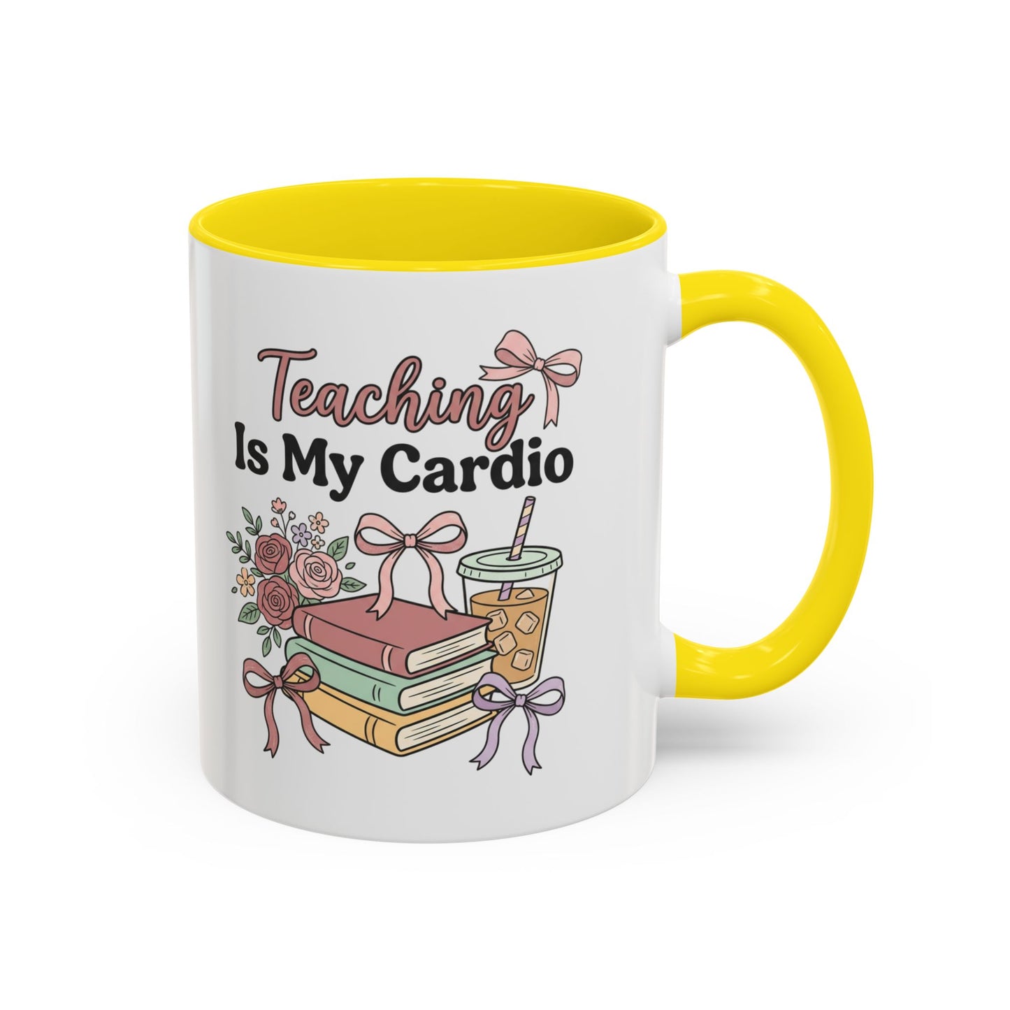 Teaching Is My Cardio Accent Coffee Mug – Cute Teacher Gift (11/15oz)
