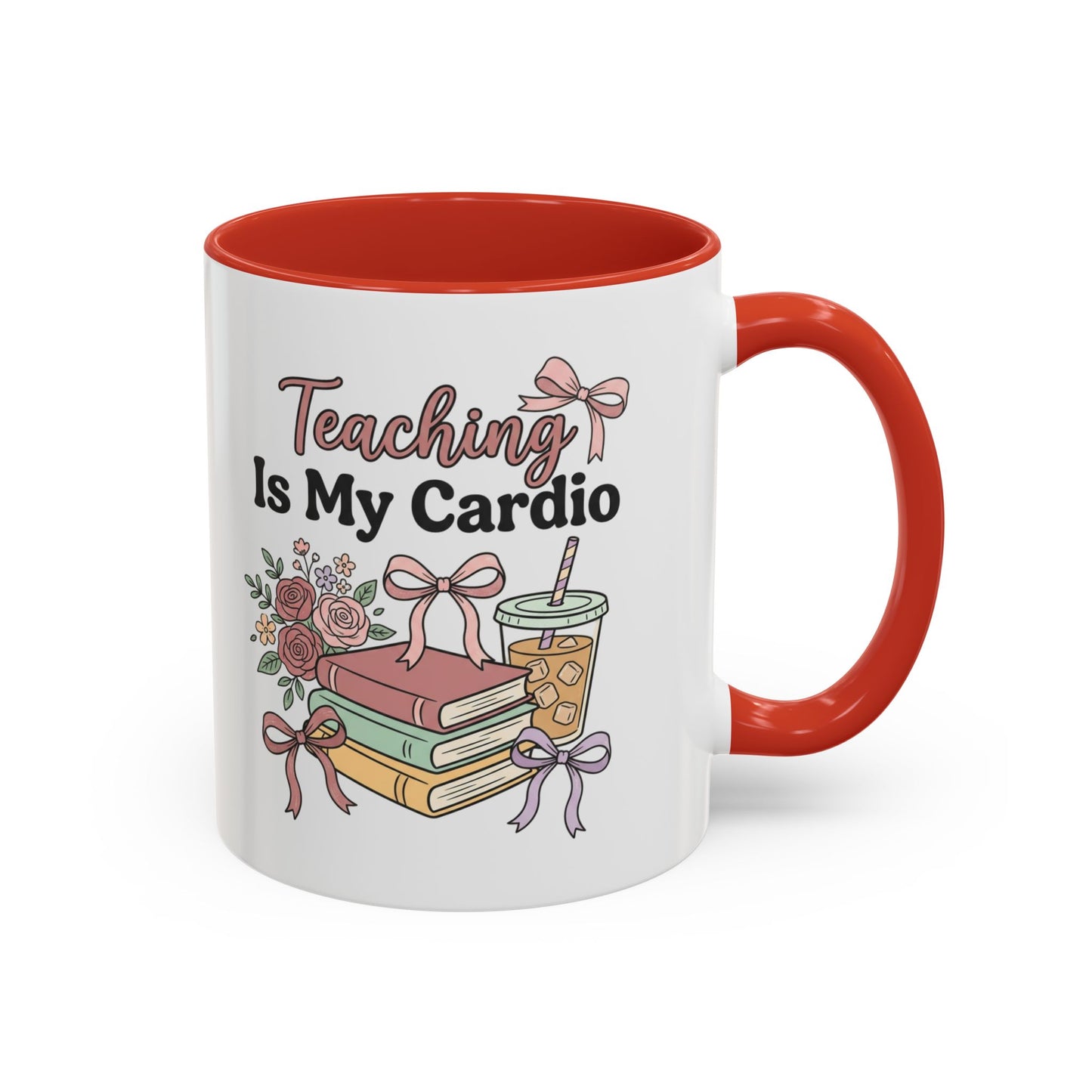 Teaching Is My Cardio Accent Coffee Mug – Cute Teacher Gift (11/15oz)