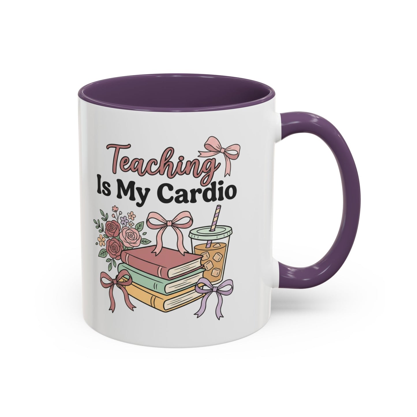 Teaching Is My Cardio Accent Coffee Mug – Cute Teacher Gift (11/15oz)